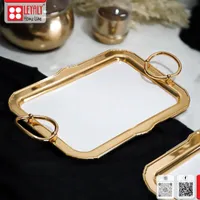 صينية تقديم ذهبية - ليالي هوم لاين (Leyaly Home Line)