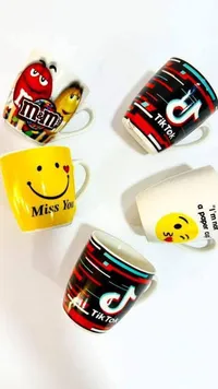 أكواب سيراميك متنوعة التصاميم