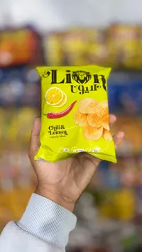 شيبس بطاطس بالشطة والليمون - ليون (Lion)