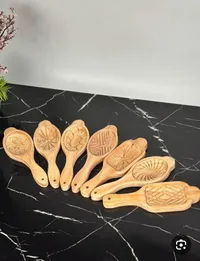 قوالب معمول خشبية - مجموعة 7 قطع