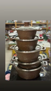 طقم أواني طبخ حجري - 5 قطع