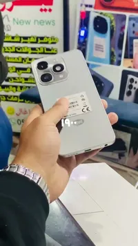 جراب هاتف ذكي بكاميرا مربعة - أبيض