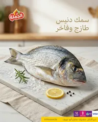سمك دنيس طازج وفاخر - الخمسة