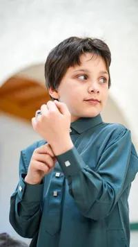 قميص أطفال رسمي أزرق داكن