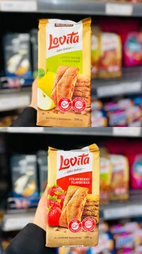 كيك كوكيز بالتفاح والقرفة أو الفراولة - لوفيتا (Lovita)