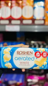 شوكلاتة بيضاء مهواة - روشين (Roshen)
