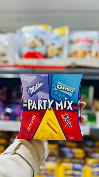 تشكيلة شوكولاتة بارتي ميكس - ميلكا، أوريو، كوت دور، توبليرون، دايم (Party Mix)