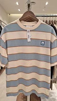 تيشيرت رجالي مخطط - بيرشكا (Bershka)