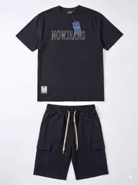 طقم تي شيرت وشورت - NOWJEANS
