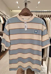 تي شيرت مخطط رجالي (Brand)
