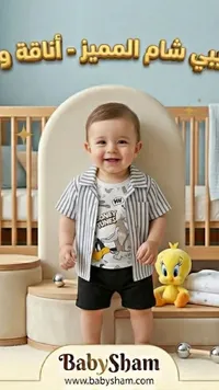 طقم ملابس أطفال صيفي - بيبي شام (BabySham)