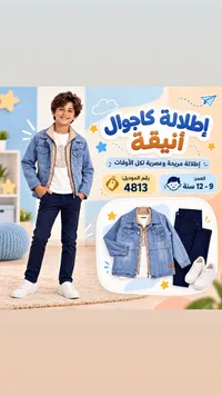 إطلالة كاجوال أنيقة للأطفال
