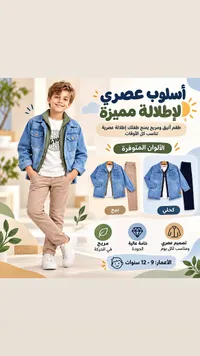 طقم أطفال عصري (Kids Fashion)