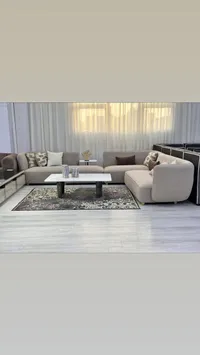 طقم كنب زاوية عصري بتصميم مريح