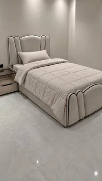 سرير نوم عصري بتصميم مقوس