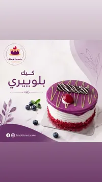 كيك بلوبيري - بلاك فورست (Black Forest)