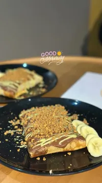 كريب نوتلا بالموز والفستق