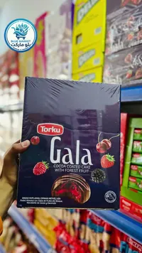 كيك مغطى بالكاكاو ومحشو بفاكهة الغابة - توركو (Torku)