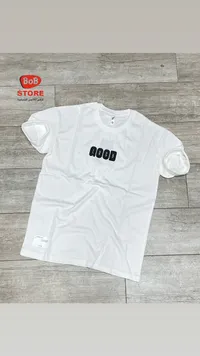 تيشيرت رجالي أبيض بطبعة جود - بوب ستور (Bob Store)