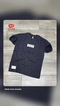 تيشيرت رجالي أسود بطبعة جود - بوب ستور (Bob Store)