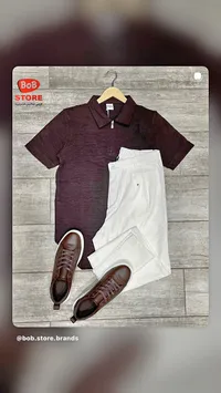 طقم ملابس رجالي صيفي - بوب ستور (Bob Store)