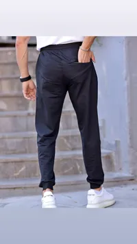 بنطال رياضي رجالي أسود