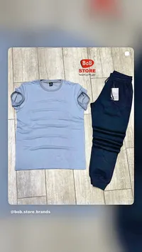 طقم ملابس صيفي رجالي - بوب ستور (Bob Store)