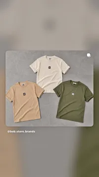 تيشيرت رجالي سادة بياقة دائرية - بوب ستور (Bob Store)