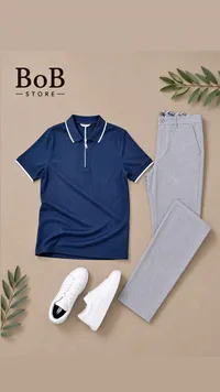 طقم ملابس رجالي كاجوال - بوب ستور (BoB Store)