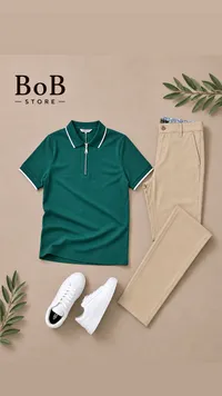 طقم ملابس رجالي كاجوال - بوب ستور (BoB Store)