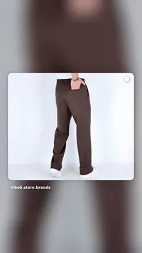 بنطال قماش رجالي كلاسيكي - بوب ستور (Bob Store)