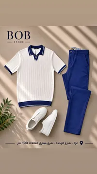 طقم ملابس رجالي صيفي - بوب ستور (Bob Store)