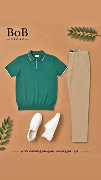 طقم ملابس رجالي صيفي - بوب ستور (BoB Store)