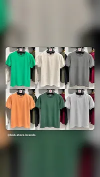 تيشيرت رجالي سادة - بوب ستور (Bob Store)
