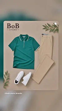 طقم ملابس رجالي كاجوال - بوب ستور (BoB Store)