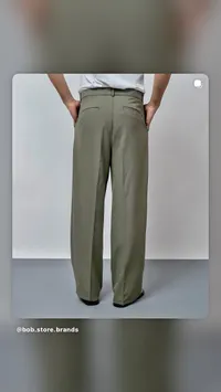 بنطال قماشي رجالي واسع - بوب ستور (Bob Store)