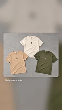 تيشيرت رجالي سادة بياقة دائرية - بوب ستور (Bob Store)