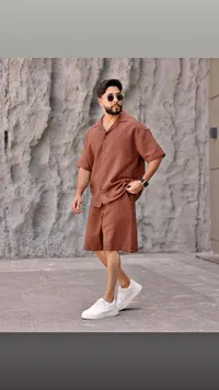 طقم قميص وشورت رجالي
