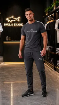 طقم ملابس رياضية رجالي - بول آند شارك (Paul & Shark)