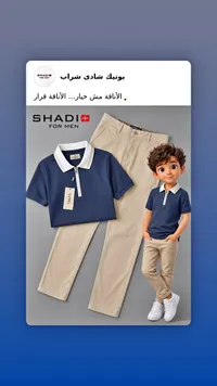 طقم ملابس رجالي صيفي - شادي فور مين (Shadi For Men)