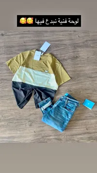 تيشيرت رجالي مخطط (Brand)
