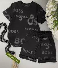 طقم ملابس صيفي للأطفال - بوس (Boss)