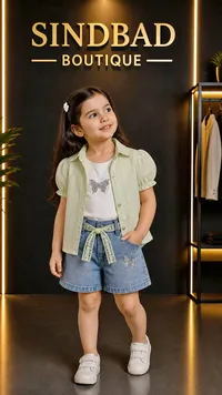 طقم ملابس صيفي للبنات - سندباد بوتيك (Sindbad Boutique)