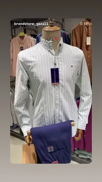قميص رجالي مخطط - تومي هيلفيغر (Tommy Hilfiger)