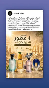 عطور الصيف الفاخرة (مجموعة 4 عطور)