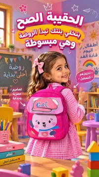 حقيبة مدرسية للبنات