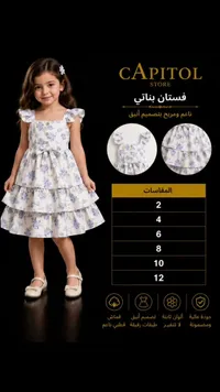 فستان بناتي مشجر - كابيتول ستور (Capitol Store)