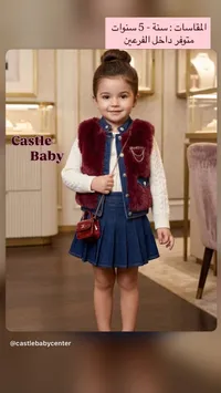طقم فتيات فاخر من Castle Baby