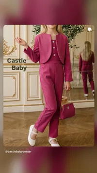 طقم ملابس بناتي رسمي - كاسل بيبي (Castle Baby)