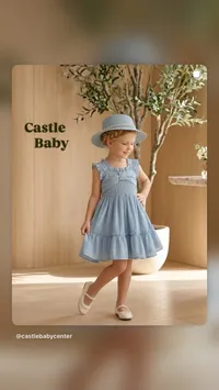 فستان صيفي أنيق للبنات - كاسل بيبي (Castle Baby)